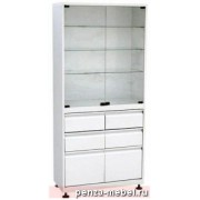 Шкаф медицинский ПН-ШМС-2-Р-4/2