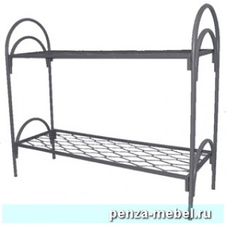 Кровать металлическая двухъярусная